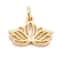 14K Gold Plated Lotus Charm by Bead Landing&#x2122;
